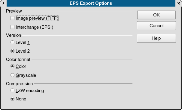 Recommended EPS Export Settings